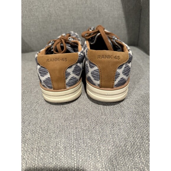 RANK 45 size 12D ORMFA22P2 blue aztec print - Picture 4 of 7